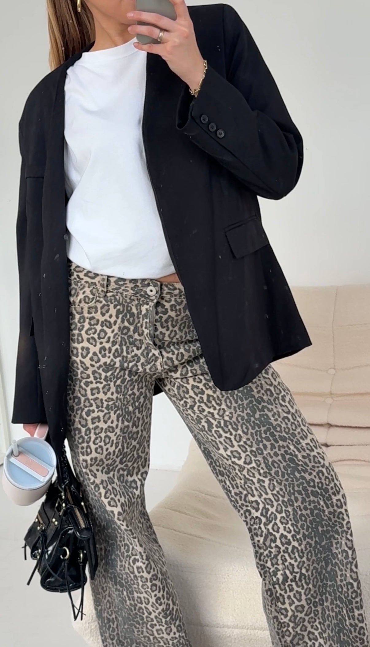 Jansen | Leoprint™ Denim broek