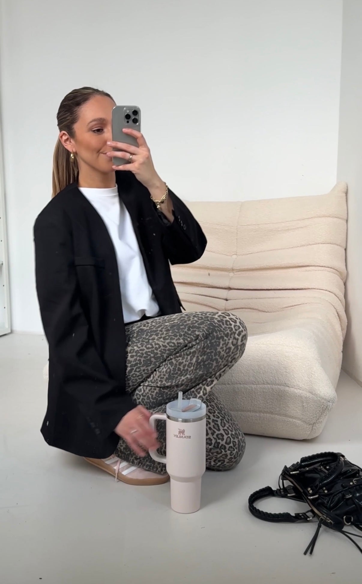 Jansen | Leoprint™ Denim broek