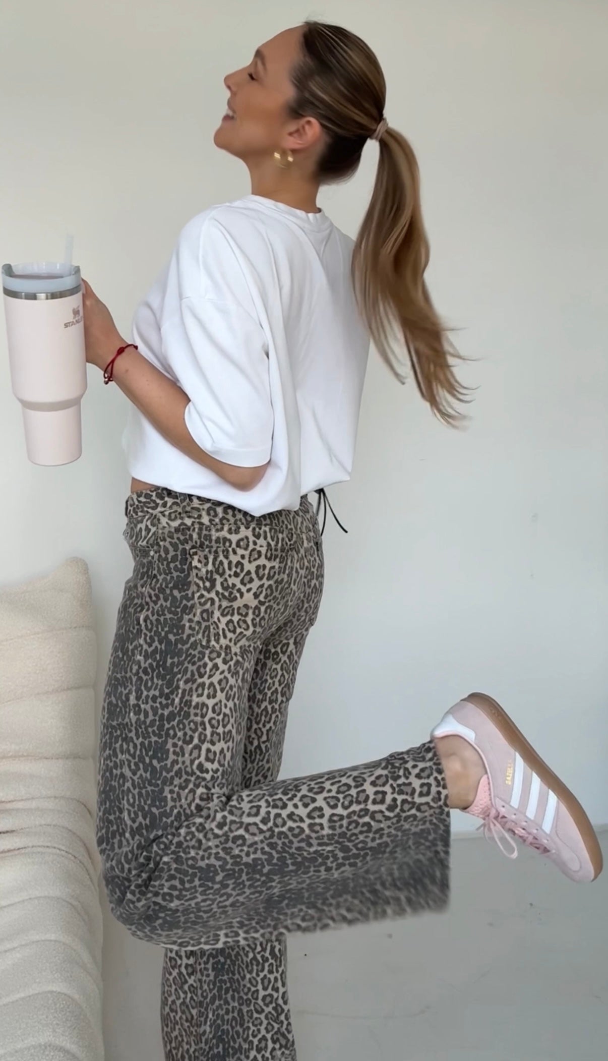 Jansen | Leoprint™ Denim broek